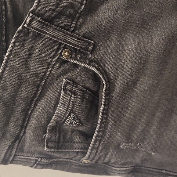 Guess Skinny Jeans Grey Size 29 Distressed Low Rise - Picture 7 of 10